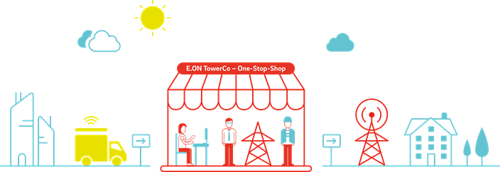 Vorteile E.ON TowerCo als Grafik Vorteile E.ON TowerCo als Grafik